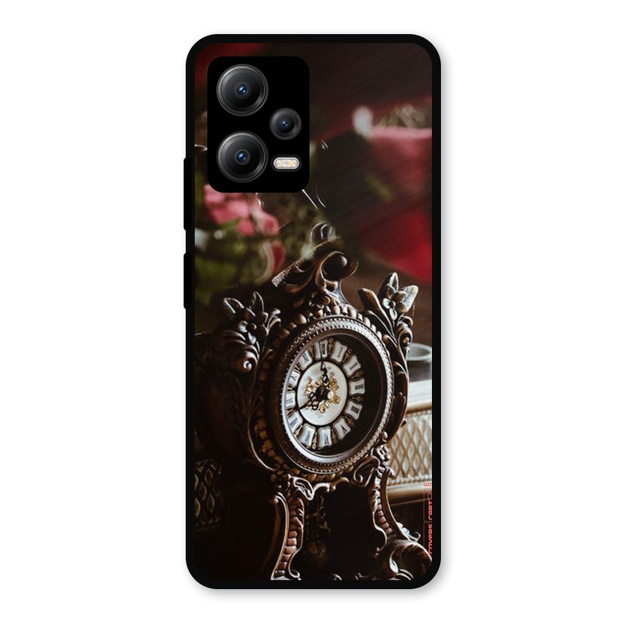 Ancient Clock Metal Back Case for Redmi Note 12 5G