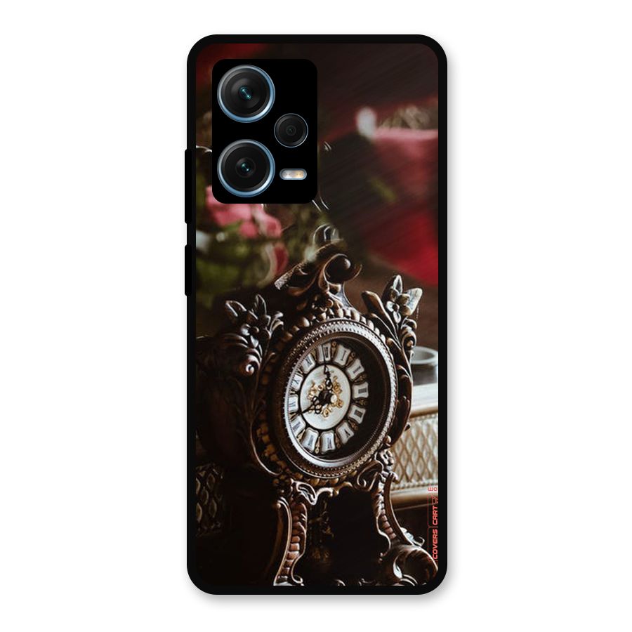 Ancient Clock Metal Back Case for Redmi Note 12 Pro Plus 5G
