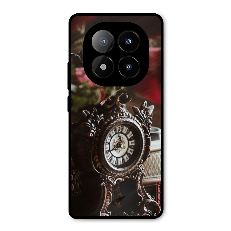Ancient Clock Metal Back Case for Redmi Note 14 Pro Plus 5G