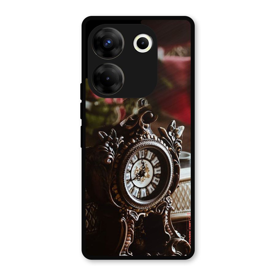 Ancient Clock Metal Back Case for Tecno Camon 20