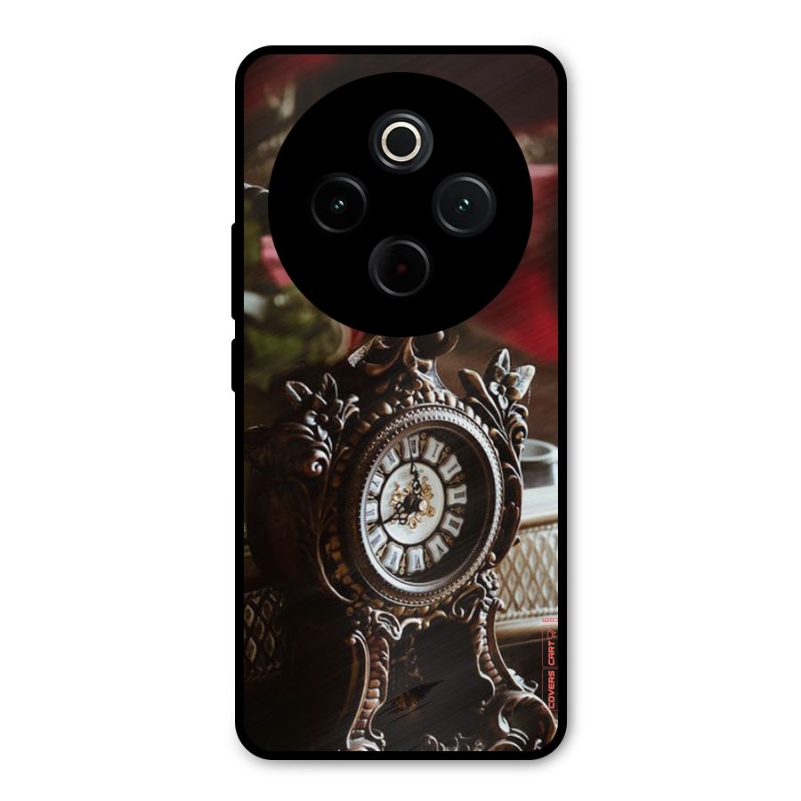 Ancient Clock Metal Back Case for Vivo T4