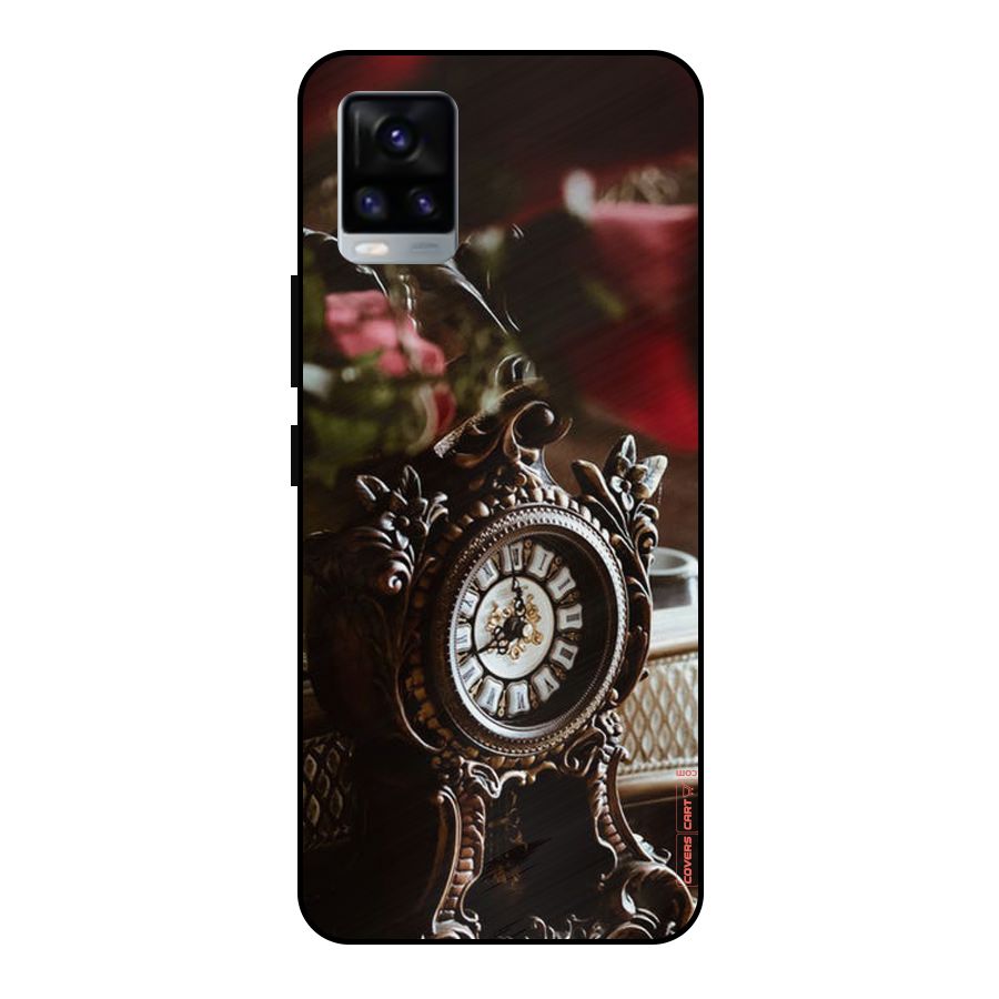 Ancient Clock Metal Back Case for Vivo V20