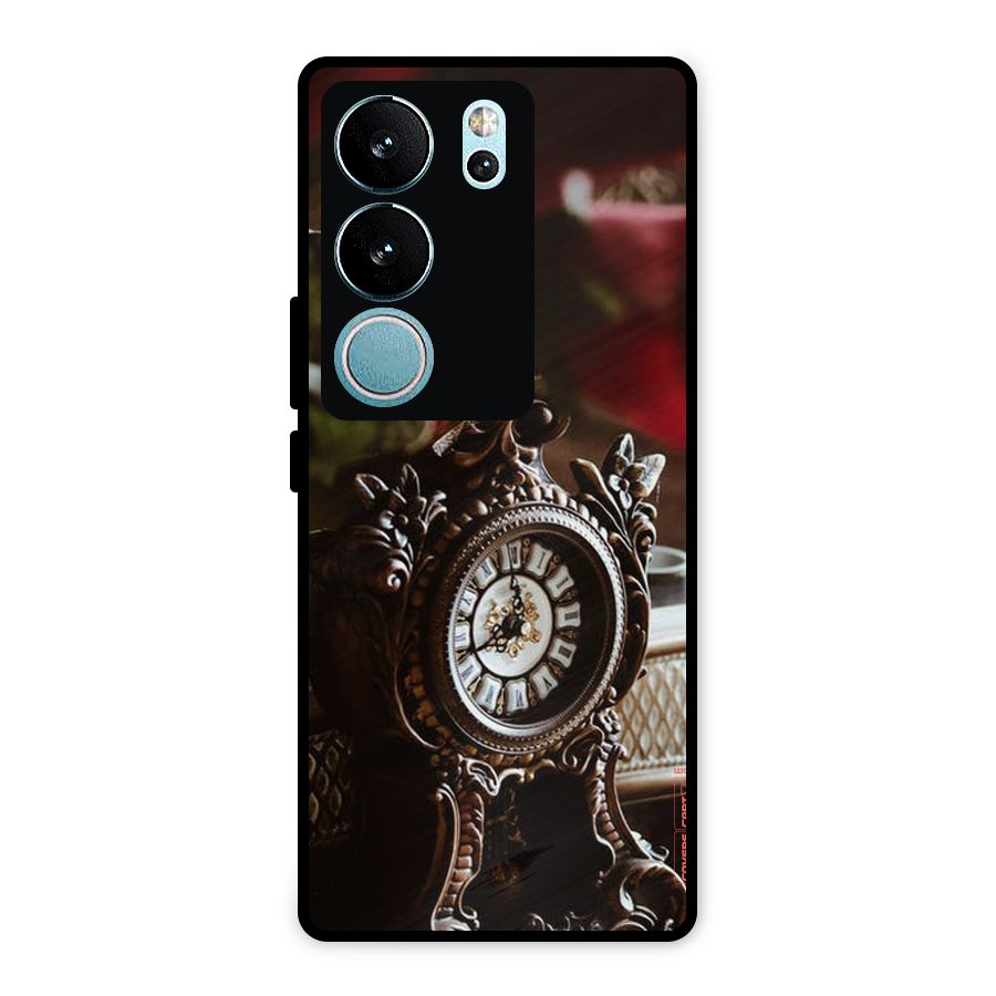 Ancient Clock Metal Back Case for Vivo V29