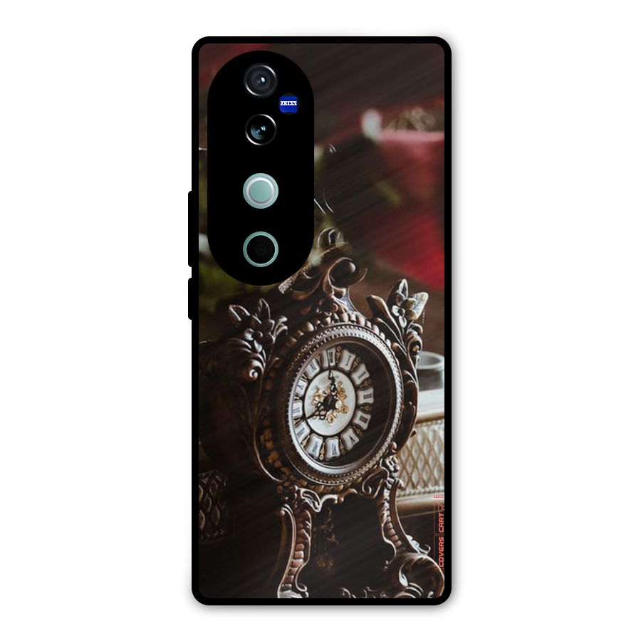 Ancient Clock Metal Back Case for Vivo V40 Pro