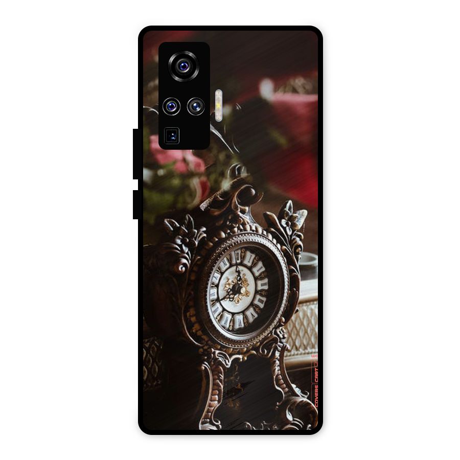Ancient Clock Metal Back Case for Vivo X50 Pro