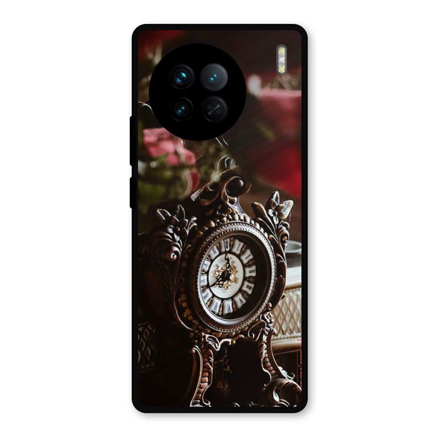 Ancient Clock Metal Back Case for Vivo X90