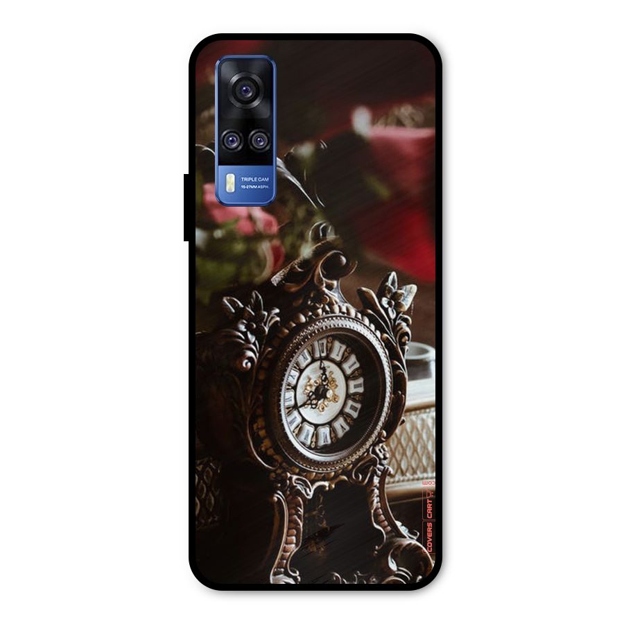 Ancient Clock Metal Back Case for Vivo Y31