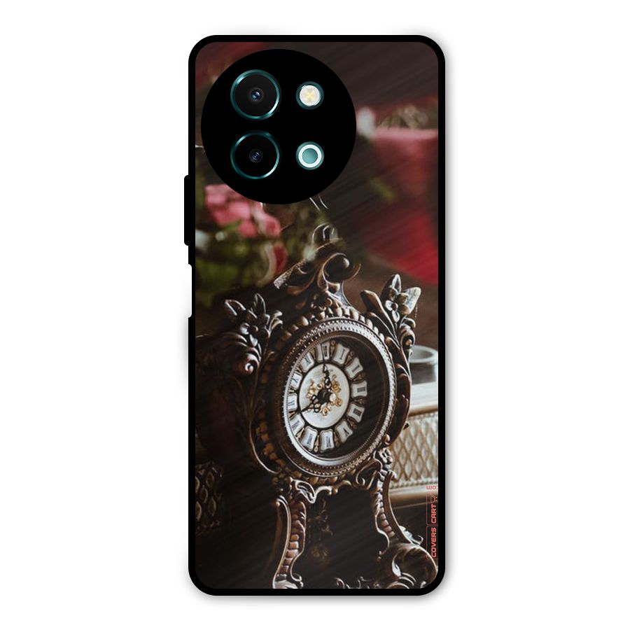 Ancient Clock Metal Back Case for Vivo Y58