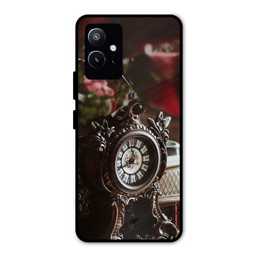 Ancient Clock Metal Back Case for Vivo Y75 5G