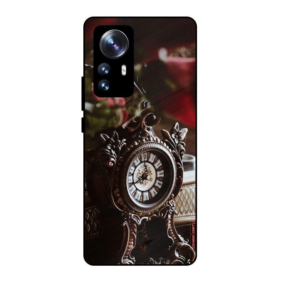 Ancient Clock Metal Back Case for Xiaomi 12 Pro
