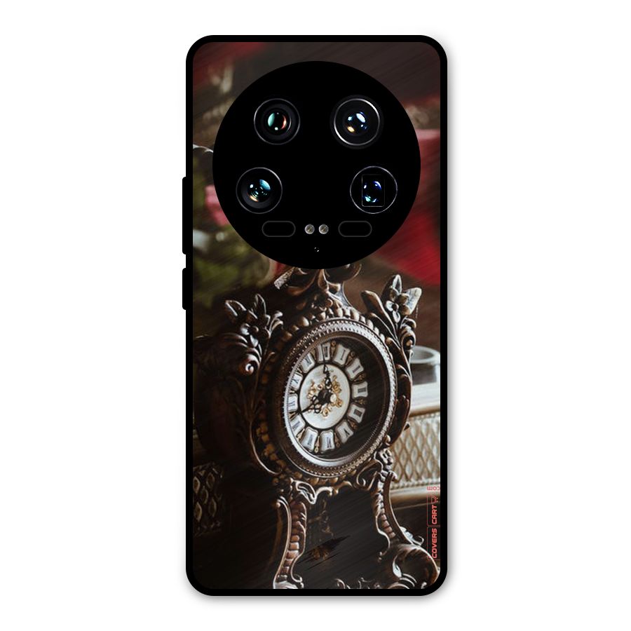 Ancient Clock Metal Back Case for Xiaomi 14 Ultra