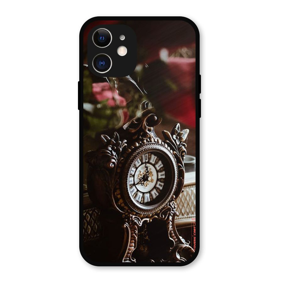 Ancient Clock Metal Back Case for iPhone 12
