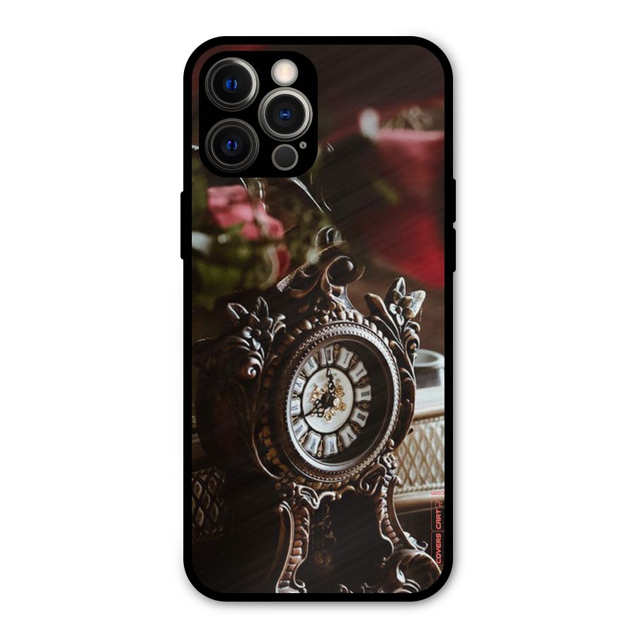 Ancient Clock Metal Back Case for iPhone 12 Pro Max