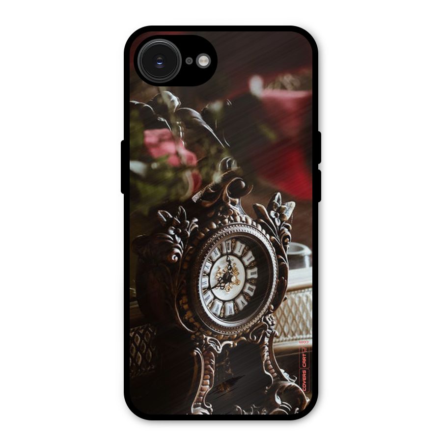 Ancient Clock Metal Back Case for iPhone 16e