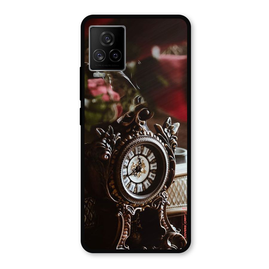 Ancient Clock Metal Back Case for iQOO 7 Legend 5G