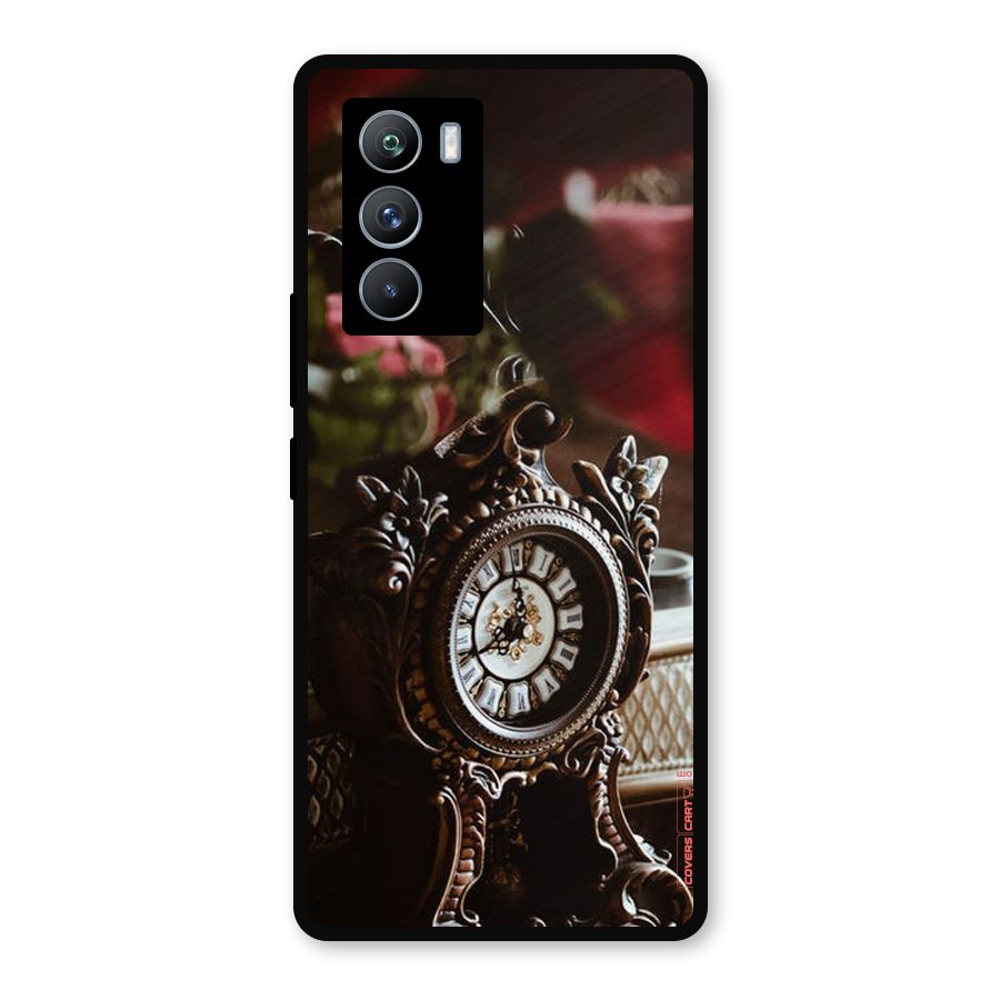 Ancient Clock Metal Back Case for iQOO 9 SE