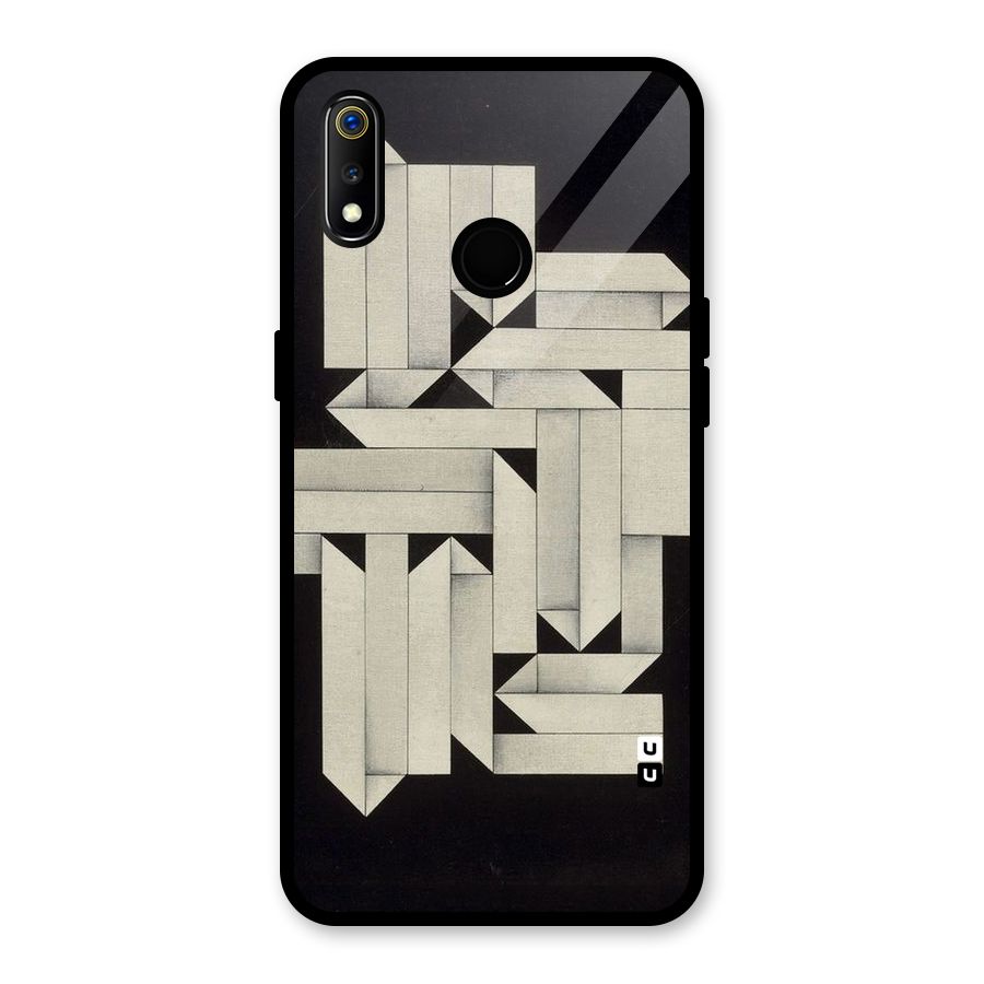 Ancient Rugged Glass Back Case for Realme 3i