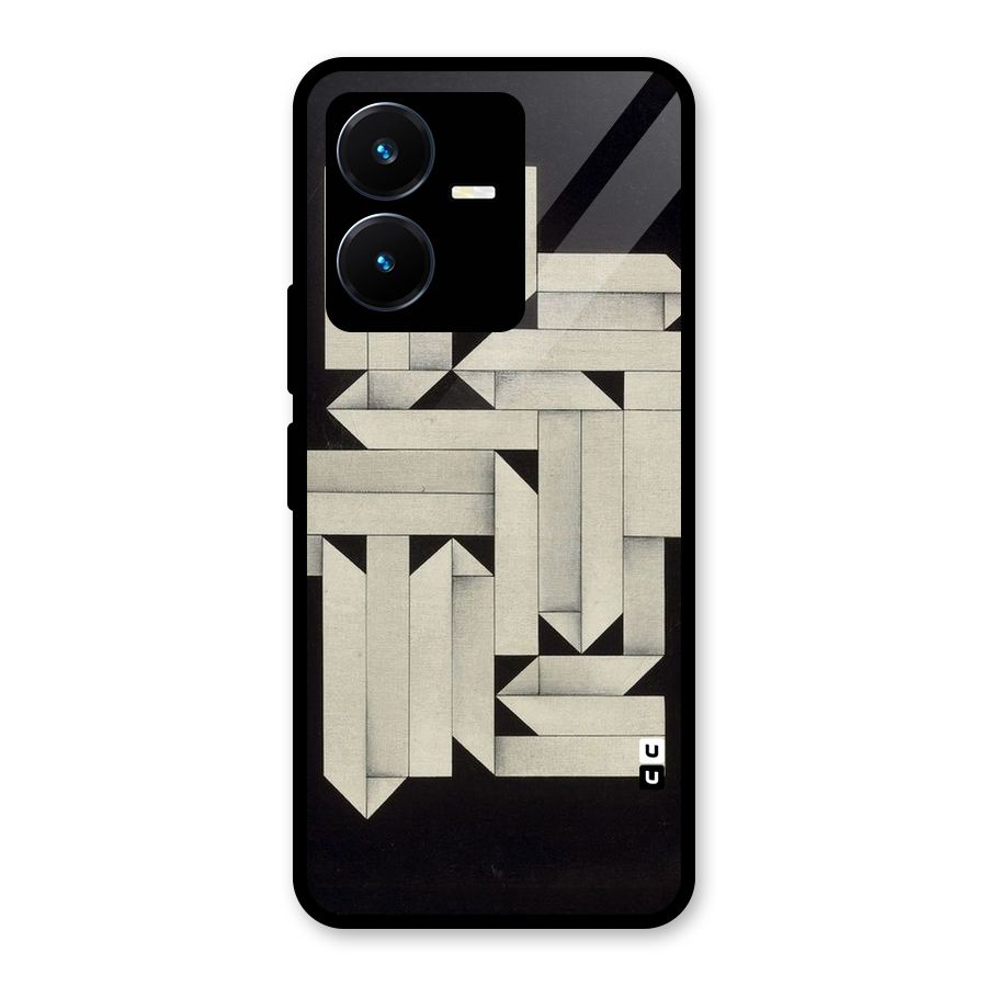 Ancient Rugged Glass Back Case for Vivo Y22s