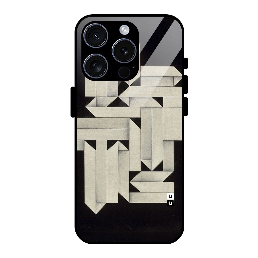 Ancient Rugged Glass Back Case for iPhone 15 Pro