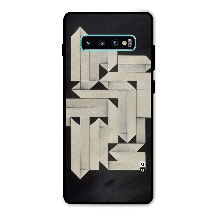 Ancient Rugged Metal Back Case for Galaxy S10 Plus