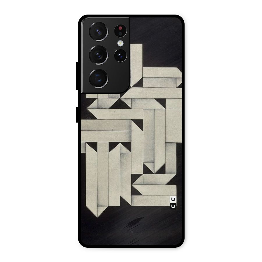 Ancient Rugged Metal Back Case for Galaxy S21 Ultra 5G