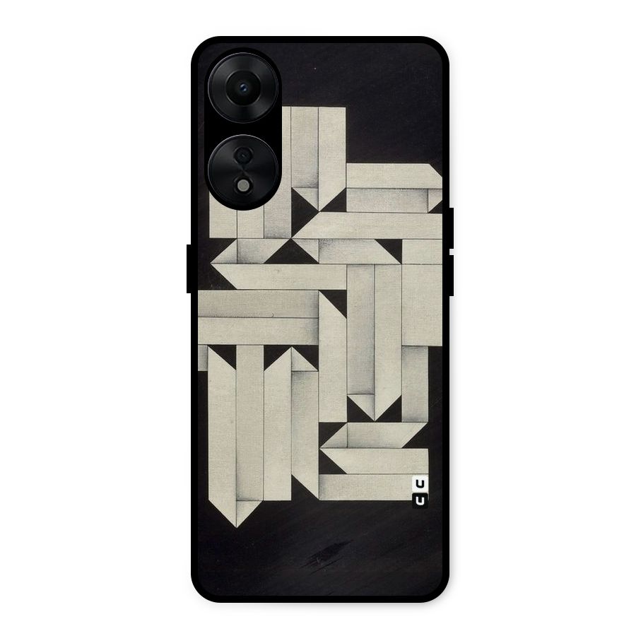 Ancient Rugged Metal Back Case for Oppo A78 5G