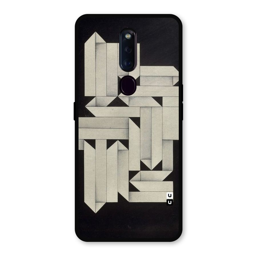 Ancient Rugged Metal Back Case for Oppo F11 Pro