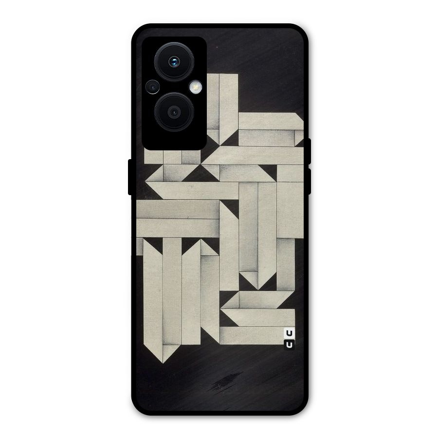 Ancient Rugged Metal Back Case for Oppo F21 Pro 5G