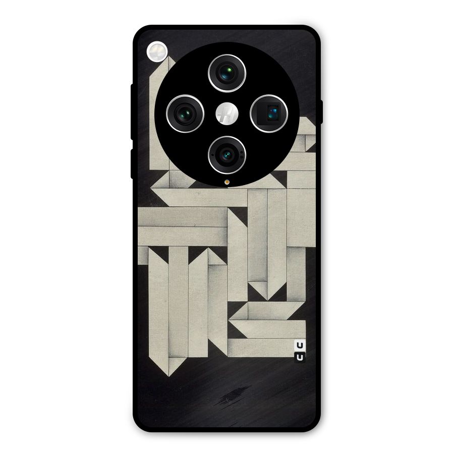 Ancient Rugged Metal Back Case for Oppo Find X8 Pro