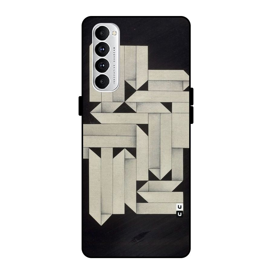 Ancient Rugged Metal Back Case for Oppo Reno4 Pro