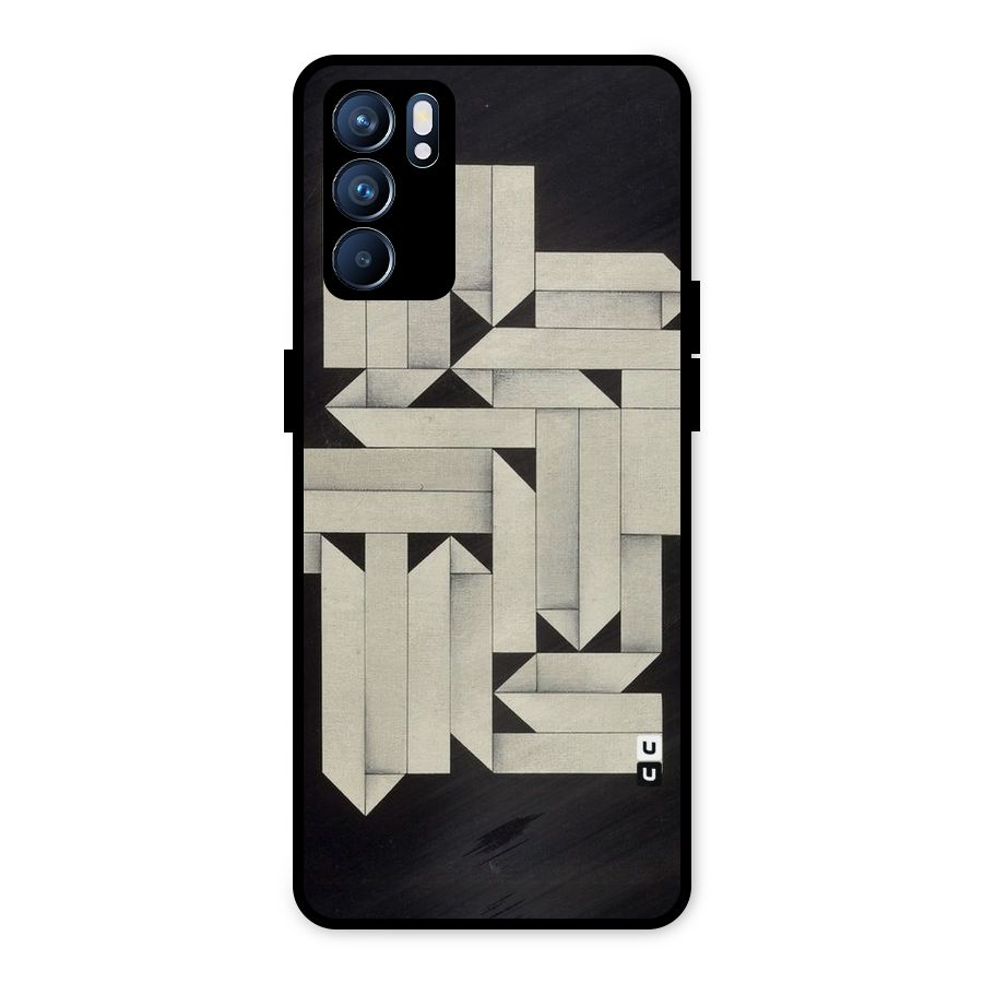 Ancient Rugged Metal Back Case for Oppo Reno6 5G