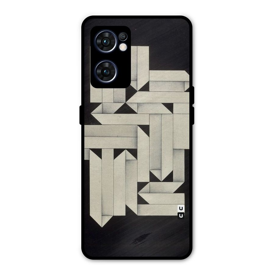 Ancient Rugged Metal Back Case for Oppo Reno7 5G
