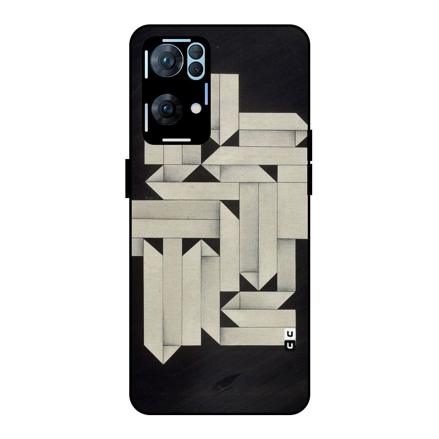 Ancient Rugged Metal Back Case for Oppo Reno7 Pro 5G