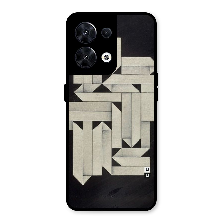 Ancient Rugged Metal Back Case for Oppo Reno8 5G