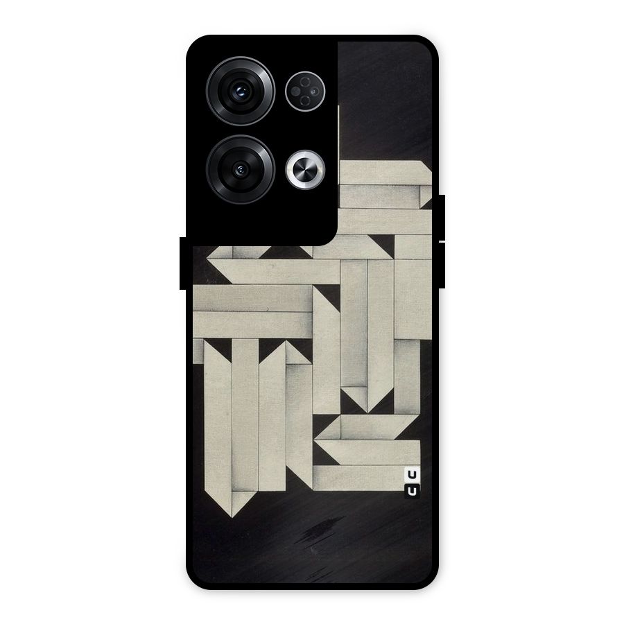 Ancient Rugged Metal Back Case for Oppo Reno8 Pro 5G
