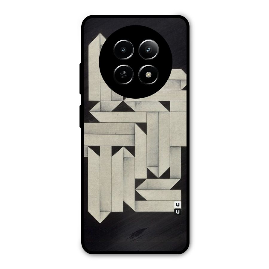 Ancient Rugged Metal Back Case for Realme 12 5G