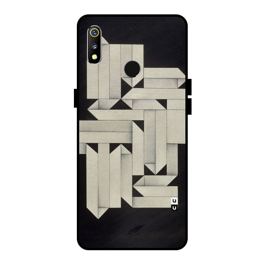 Ancient Rugged Metal Back Case for Realme 3