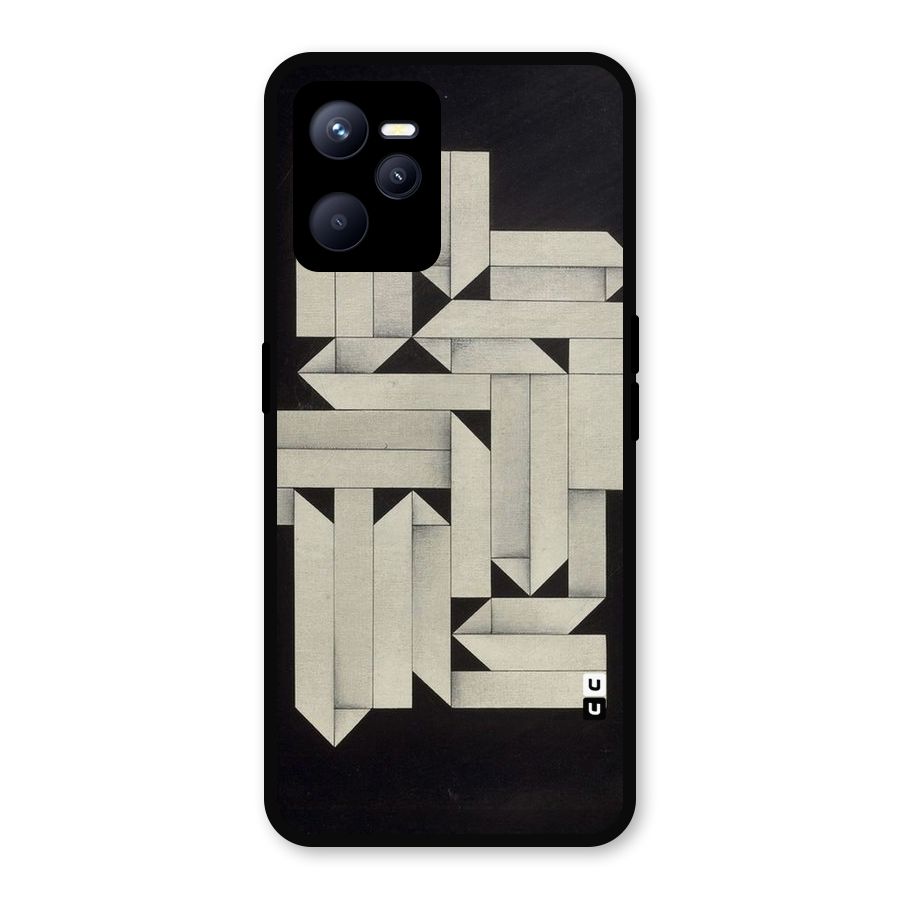 Ancient Rugged Metal Back Case for Realme C35