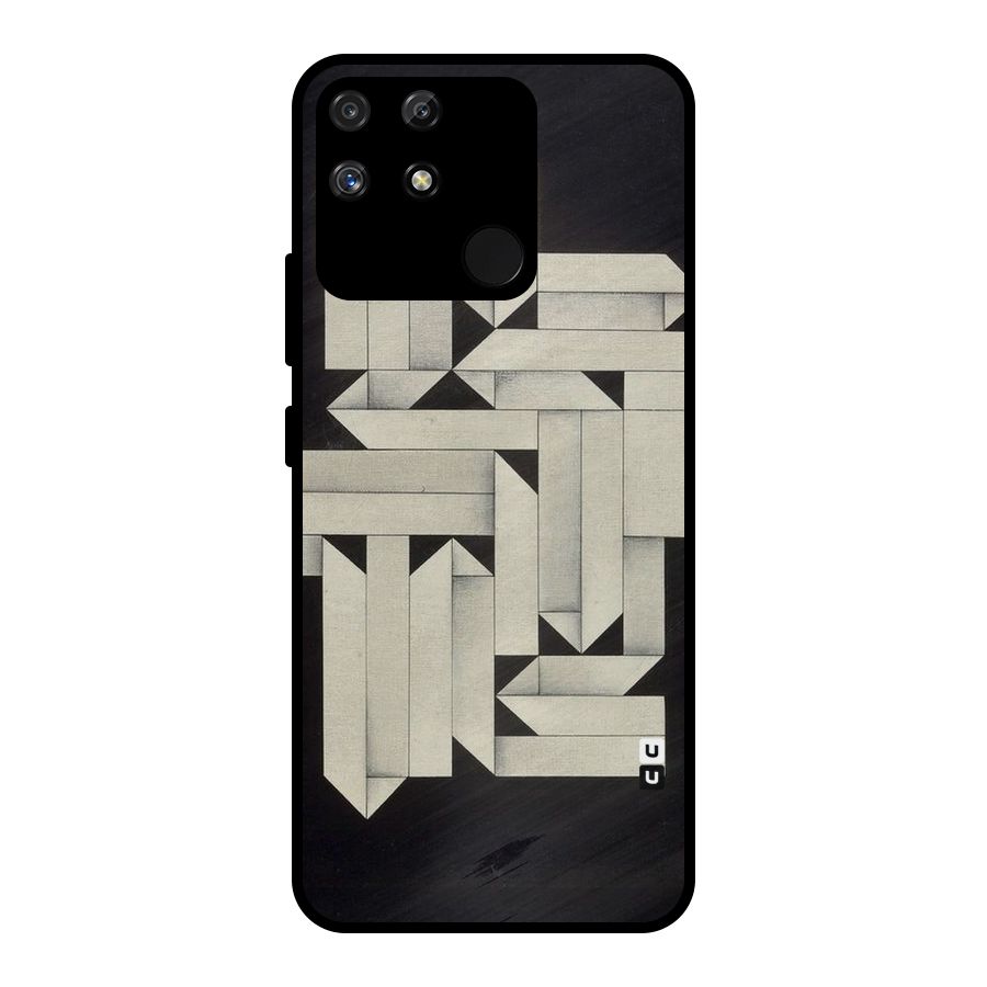 Ancient Rugged Metal Back Case for Realme Narzo 50A