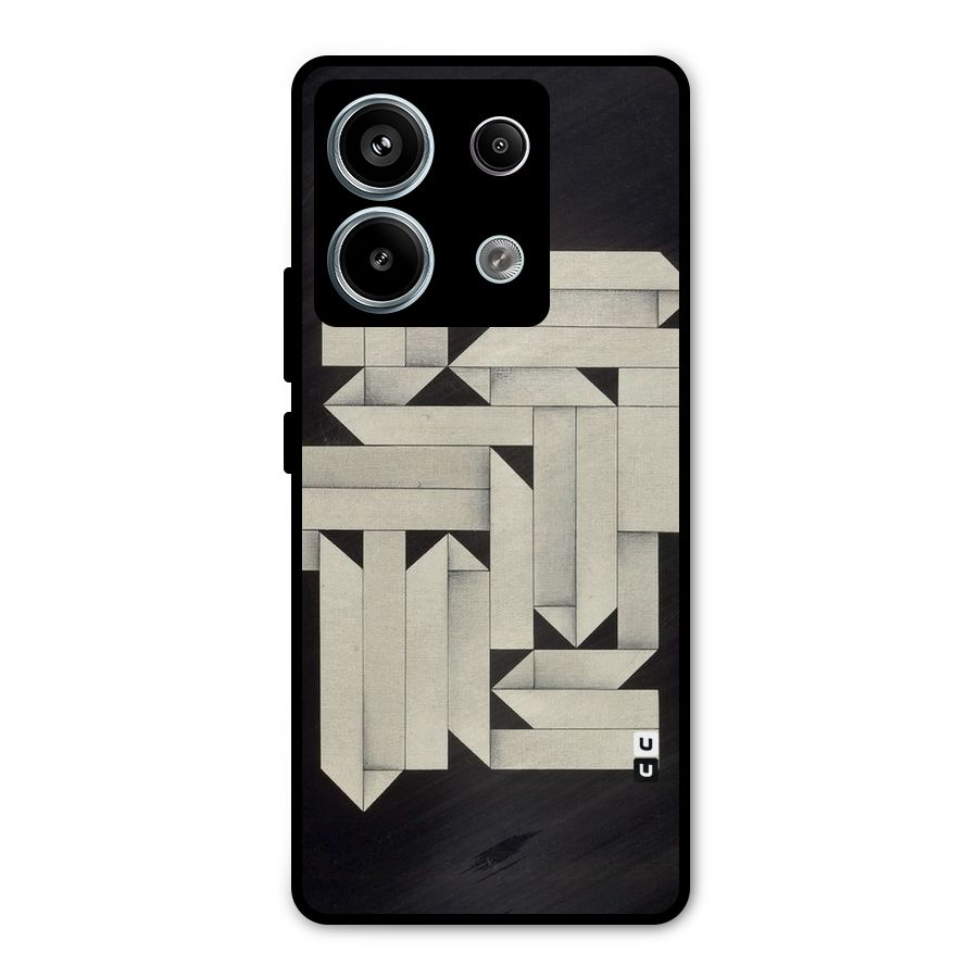 Ancient Rugged Metal Back Case for Redmi Note 13 Pro 5G