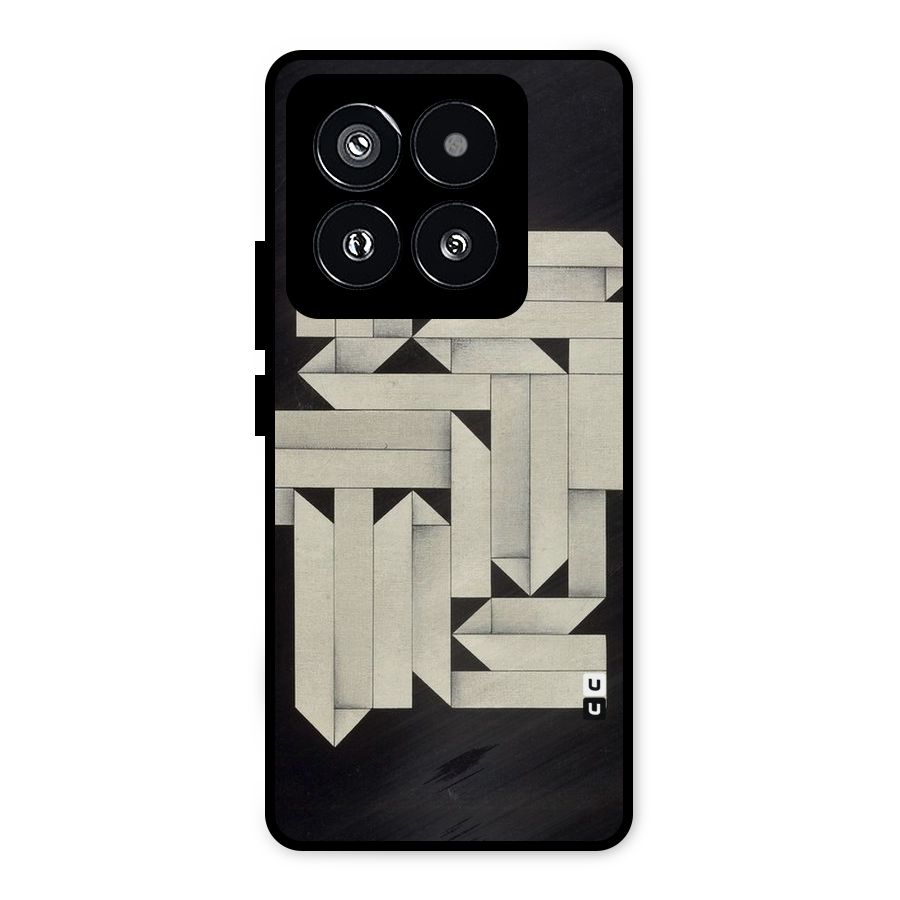 Ancient Rugged Metal Back Case for Xiaomi 14 Pro
