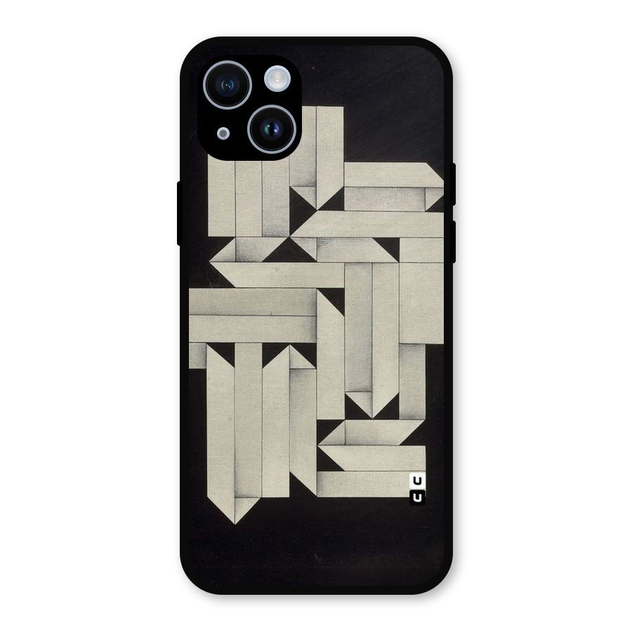 Ancient Rugged Metal Back Case for iPhone 14