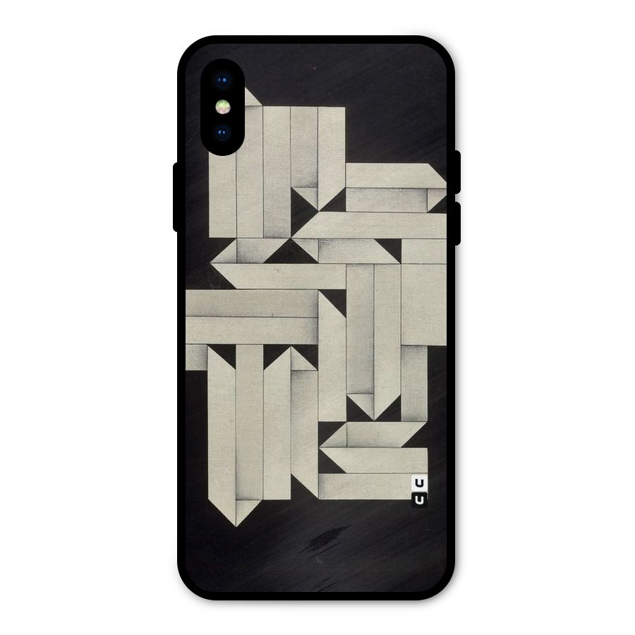 Ancient Rugged Metal Back Case for iPhone X