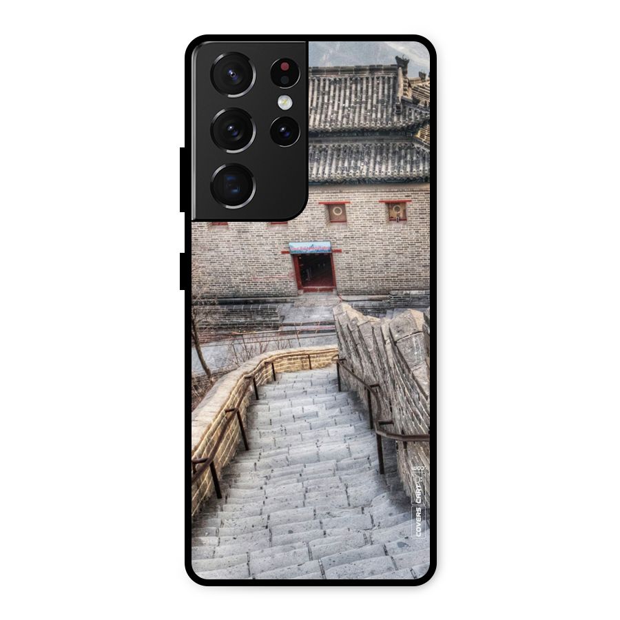 Ancient Strairs Metal Back Case for Galaxy S21 Ultra 5G