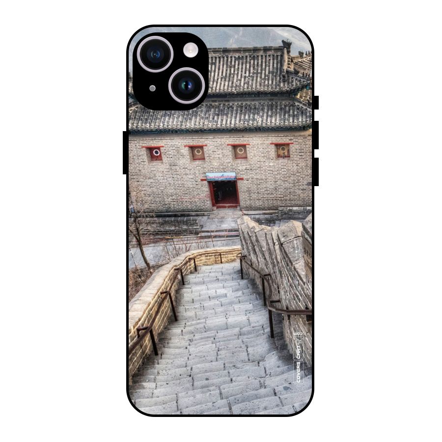 Ancient Strairs Metal Back Case for iPhone 14 Plus