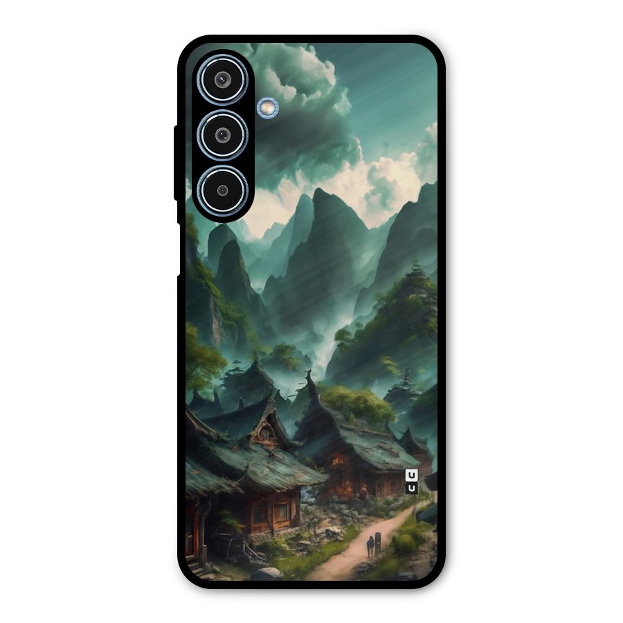 Ancient Village Metal Back Case for Galaxy M35