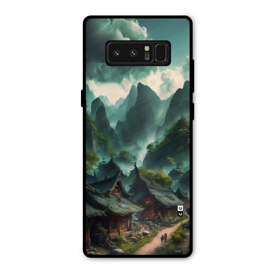 Ancient Village Metal Back Case for Galaxy Note 8