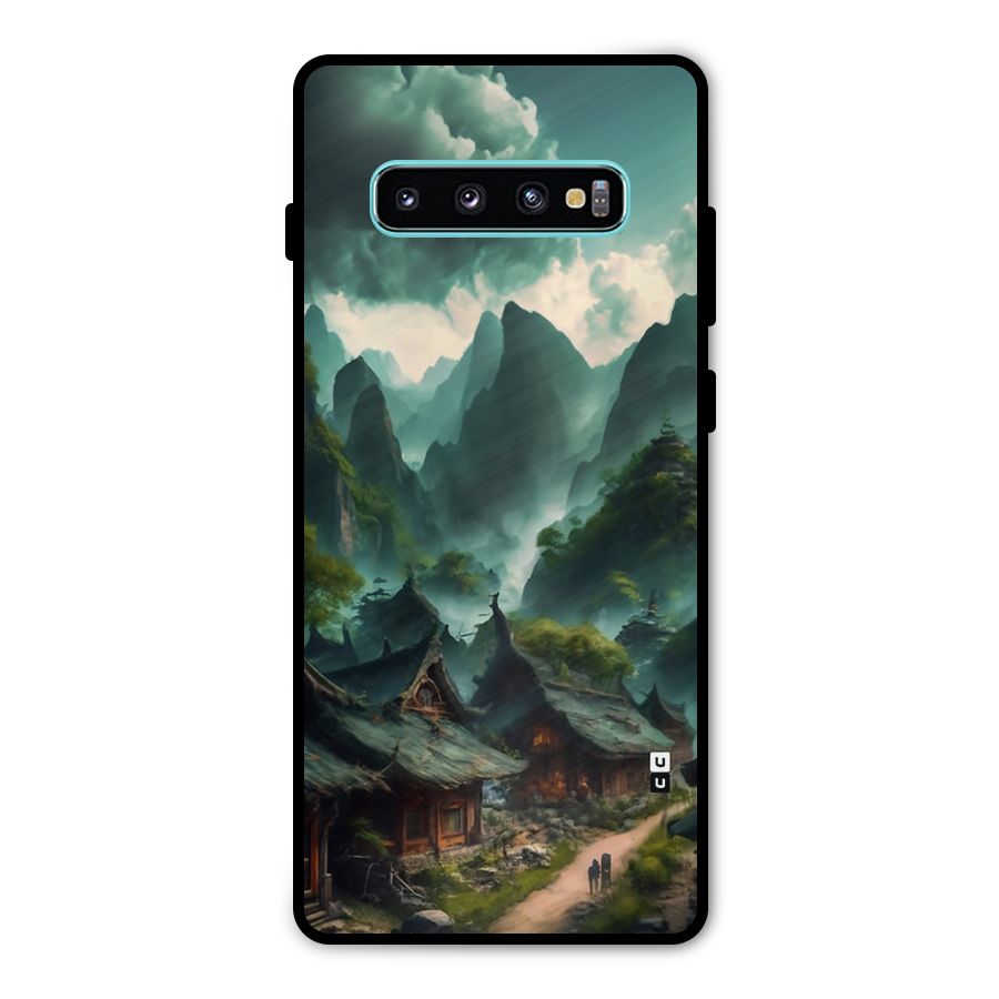 Ancient Village Metal Back Case for Galaxy S10 Plus