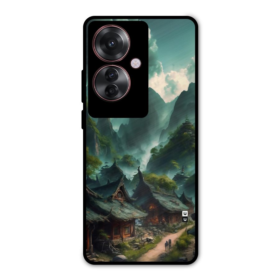 Ancient Village Metal Back Case for Oppo F25 Pro