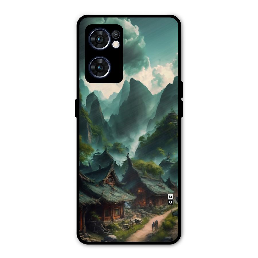 Ancient Village Metal Back Case for Oppo Reno7 5G